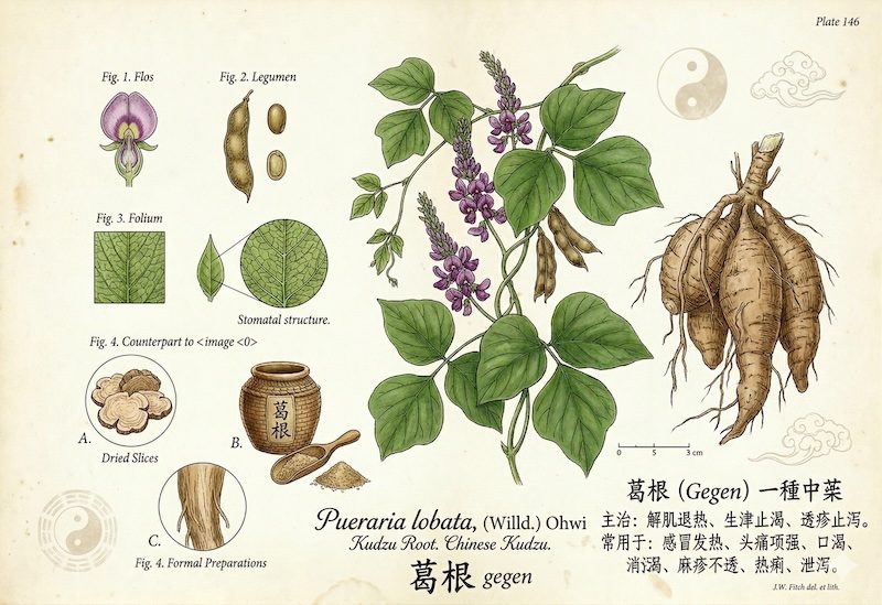 Gegen (Kudzu Root) — classical plate